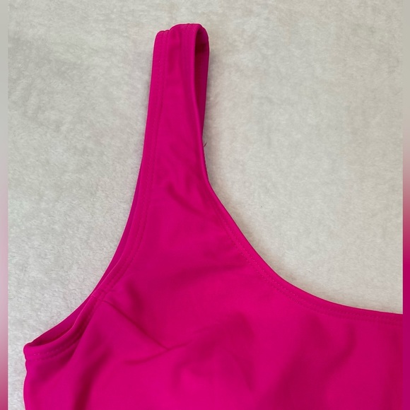 Summer Mae Hot Pink One-Piece Swimsuit Ocean View Size M Barbiecore Vibes!! - Picture 6 of 12